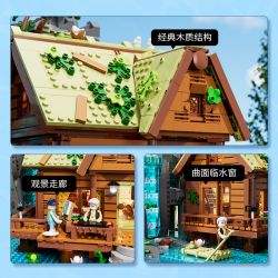 LUMIBRICKS L9083 9083 CABIN THÁC NƯỚC bộ đồ chơi xếp lắp ráp ghép mô hình Creator WATERFALL COBIN Sáng Tạo 2539 khối