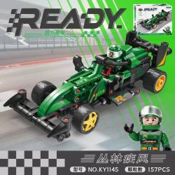 Kazi KY1145 1145 SUPERCAR MÁT MẺ GIÓ RỪNG ĐUA XE CÔNG THỨC F1 ĐIỆN CHẠY bộ đồ chơi xếp lắp ráp ghép mô hình Technic Kỹ Thuật Công Nghệ Cao Mô Hình Phương Tiện 157 khối