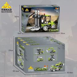 Kazi KY80469 80469 XE KỸ THUẬT ĐÔ THỊ BỐN TRONG MỘT bộ đồ chơi xếp lắp ráp ghép mô hình City Thành Phố 912 khối