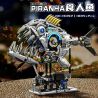 BEAUTY AND 13092 PIRANHA CƠ HỌC bộ đồ chơi xếp lắp ráp ghép mô hình MECHANICAL PIRANHA 1085 khối
