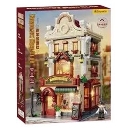 WEKKI 516700 THỊ TRẤN SHIGUANG CÂU LẠC BỘ RƯỢU VANG BORDEAUX bộ đồ chơi xếp lắp ráp ghép mô hình Creator Sáng Tạo