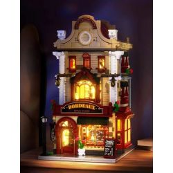 WEKKI 516700 THỊ TRẤN SHIGUANG CÂU LẠC BỘ RƯỢU VANG BORDEAUX bộ đồ chơi xếp lắp ráp ghép mô hình Creator Sáng Tạo