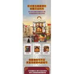 WEKKI 516700 THỊ TRẤN SHIGUANG CÂU LẠC BỘ RƯỢU VANG BORDEAUX bộ đồ chơi xếp lắp ráp ghép mô hình Creator Sáng Tạo