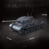 QuanGuan 100308 Quan Guan 100308 GERMAN TIGER P TANK VK 45 01 (P) bộ đồ chơi xếp lắp ráp ghép mô hình Military Army PANZERKAMPFWAGEN VI TIGER(P) Quân Sự Bộ Đội 1531 khối