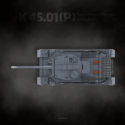 QuanGuan 100308 Quan Guan 100308 GERMAN TIGER P TANK VK 45 01 (P) bộ đồ chơi xếp lắp ráp ghép mô hình Military Army PANZERKAMPFWAGEN VI TIGER(P) Quân Sự Bộ Đội 1531 khối