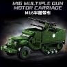 LE YI 66080 PHƯƠNG TIỆN PHÒNG KHÔNG BÁN HÀNG THEO DÕI M16 bộ đồ chơi xếp lắp ráp ghép mô hình Military Army M16 MULTIPLE GUN MOTOR CARRIAGE Quân Sự Bộ Đội 486 khối
