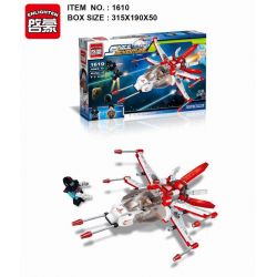 Enlighten 1610 Qman 1610 non  PHI THUYỀN CHIM ƯNG ĐỎ bộ đồ chơi xếp lắp ráp ghép mô hình Space Adventure SPACE ADVENTURE FIGHTING FALCON Thám Hiểm Không Gian 207 khối