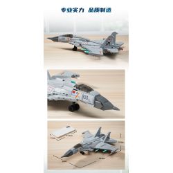 KEEPPLEY 23201 VŨ KHÍ HẠNG NẶNG CÓ SỨC MẠNH LỚN MÁY BAY CHIẾN ĐẤU DỰA TRÊN TÀU SÂN J-15T 1:65 tỷ lệ 1:65 bộ đồ chơi xếp lắp ráp ghép mô hình Military Army Quân Sự Bộ Đội 446 khối