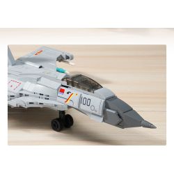 KEEPPLEY 23201 VŨ KHÍ HẠNG NẶNG CÓ SỨC MẠNH LỚN MÁY BAY CHIẾN ĐẤU DỰA TRÊN TÀU SÂN J-15T 1:65 tỷ lệ 1:65 bộ đồ chơi xếp lắp ráp ghép mô hình Military Army Quân Sự Bộ Đội 446 khối