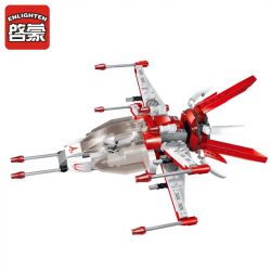 Enlighten 1610 Qman 1610 non  PHI THUYỀN CHIM ƯNG ĐỎ bộ đồ chơi xếp lắp ráp ghép mô hình Space Adventure SPACE ADVENTURE FIGHTING FALCON Thám Hiểm Không Gian 207 khối
