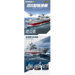 KEEPPLEY 23202 VŨ KHÍ HẠNG NẶNG CỦA SỨC MẠNH LỚN TYPE 055 KẺ HỦY DIỆT 1 585 tỷ lệ 1:585 bộ đồ chơi xếp lắp ráp ghép mô hình Military Army Quân Sự Bộ Đội 447 khối