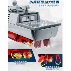 KEEPPLEY 23202 VŨ KHÍ HẠNG NẶNG CỦA SỨC MẠNH LỚN TYPE 055 KẺ HỦY DIỆT 1 585 tỷ lệ 1:585 bộ đồ chơi xếp lắp ráp ghép mô hình Military Army Quân Sự Bộ Đội 447 khối