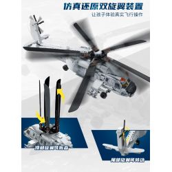 KEEPPLEY 23203 VŨ KHÍ HẠNG NẶNG CÓ SỨC MẠNH LỚN MÁY BAY TRỰC THĂNG Z-20J 1:55 tỷ lệ 1:55 bộ đồ chơi xếp lắp ráp ghép mô hình Military Army Quân Sự Bộ Đội 457 khối
