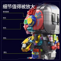 QIWU 89147 CYBERPUNK CƠ HỌC HALF BODY DISASSISHING PSERENCE RABBIT TIẾN TRIỂN NHANH CHÓNG bộ đồ chơi xếp lắp ráp ghép mô hình MECHANIE RABBIT 1377 khối