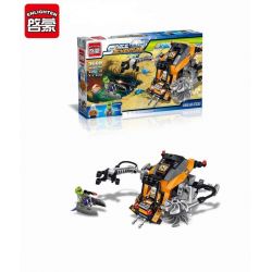 Enlighten 1609 Qman 1609 non  NGĂN CHẶN MÔ TÔ BAY CỦA NGƯỜI NGOÀI HÀNH TINH bộ đồ chơi xếp lắp ráp ghép mô hình Space Adventure SPACE ADVENTURE MINING SHIP ATTACKED Thám Hiểm Không Gian 224 khối