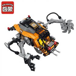 Enlighten 1609 Qman 1609 non  NGĂN CHẶN MÔ TÔ BAY CỦA NGƯỜI NGOÀI HÀNH TINH bộ đồ chơi xếp lắp ráp ghép mô hình Space Adventure SPACE ADVENTURE MINING SHIP ATTACKED Thám Hiểm Không Gian 224 khối