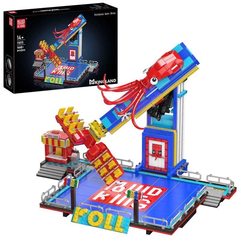MouldKing 11015 Mould King 11015 CON LẮC BẠCH TUỘC bộ đồ chơi xếp lắp ráp ghép mô hình Creator OCTOPUS SPIN RIDE Sáng Tạo 1668 khối