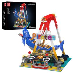 MouldKing 11017 Mould King 11017 TÀU CƯỚP BIỂN CÁ MẬP bộ đồ chơi xếp lắp ráp ghép mô hình Creator DRAGON SHARK PIRATE SHIP Sáng Tạo 1922 khối