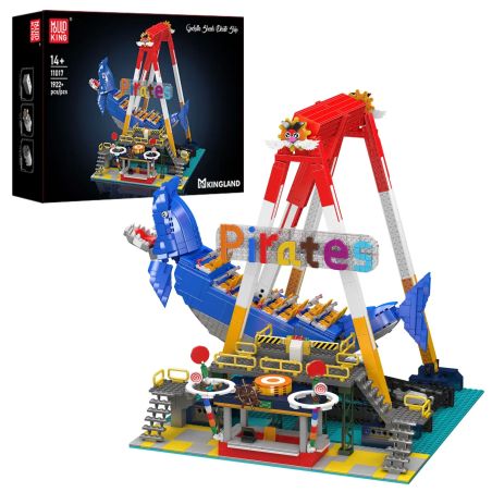 MouldKing 11017 Mould King 11017 TÀU CƯỚP BIỂN CÁ MẬP bộ đồ chơi xếp lắp ráp ghép mô hình Creator DRAGON SHARK PIRATE SHIP Sáng Tạo 1922 khối