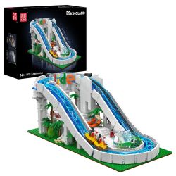 MouldKing 11021 Mould King 11021 TRƯỢT NƯỚC VỘI VÃ VỀ PHÍA TRƯỚC bộ đồ chơi xếp lắp ráp ghép mô hình Creator WATER SLIDE Sáng Tạo 2088 khối