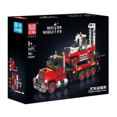 MouldKing 24079 Mould King 24079 XE NÂNG TẢI bộ đồ chơi xếp lắp ráp ghép mô hình Creator FORKLIFT TRANSPORT TRUCK Sáng Tạo 906 khối