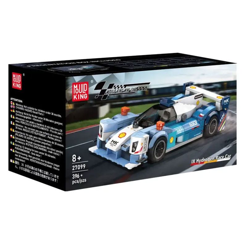 MouldKing 27099 Mould King 27099 RACING HYDRO IX ĐÓNG BĂNG bộ đồ chơi xếp lắp ráp ghép mô hình Speed Champions Racing Cars FROZE IX HYDROGEN RACING CAR Đua Xe Công Thức 396 khối