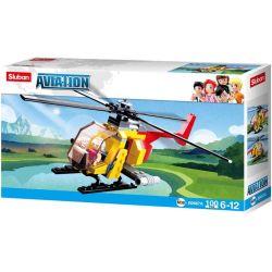 SLUBAN M38-B0667A B0667A 0667A M38B0667A 38-B0667A TRỰC THĂNG bộ đồ chơi xếp lắp ráp ghép mô hình City Thành Phố 100 khối