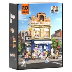 LUMIBRICKS FUNWHOLE F9078 9078 CỬA HÀNG KEM bộ đồ chơi xếp lắp ráp ghép mô hình Creator GELATO STORE Sáng Tạo 1948 khối