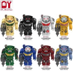 DY_MINIFIGS DY701 DY702 DY703 DY704 DY705 DY706 DY707 DY708 WARHAMMER 40.000 8 MÔ HÌNH bộ đồ chơi xếp lắp ráp ghép mô hình Movie & Game Phim Và Trò Chơi