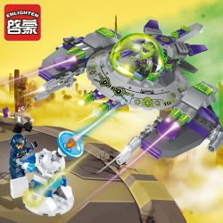 Enlighten 1608 Qman 1608 non  MÁY BAY BẠCH TUỘC CỦA NGƯỜI NGOÀI HÀNH TINH bộ đồ chơi xếp lắp ráp ghép mô hình Space Adventure SPACE ADVENTURE AGAINST ALIEN ATTACK Thám Hiểm Không Gian 230 khối