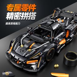 GULY 10646 SIÊU XE ĐEN 1 8 tỷ lệ 1:8 bộ đồ chơi xếp lắp ráp ghép mô hình Technic Kỹ Thuật Công Nghệ Cao Mô Hình Phương Tiện 3803 khối