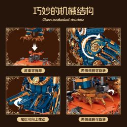 JIESTAR JJ9171 9171 STEAMPUNK OWL bộ đồ chơi xếp lắp ráp ghép mô hình 3210 khối