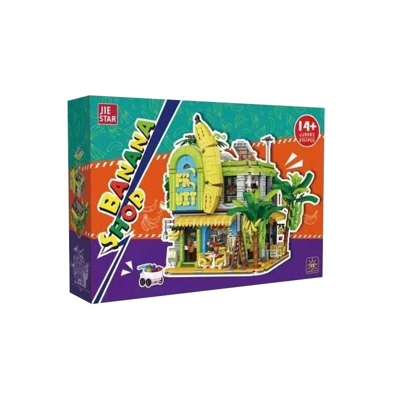JIESTAR JJ9083 9083 CỬA HÀNG CHUỐI bộ đồ chơi xếp lắp ráp ghép mô hình Creator BANANA SHOP Sáng Tạo 2165 khối