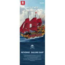 REOBRIX 66049 NỮ HOÀNG ANNE TRẢ THÙ bộ đồ chơi xếp lắp ráp ghép mô hình Pirates Of The Caribbean REVENGE SAILING SHIP Cướp Biển Vùng Caribe 5666 khối