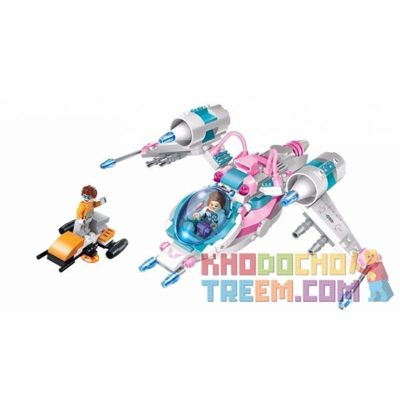 Enlighten 1607 Qman 1607 non  PHI THUYỀN KHÔNG GIAN bộ đồ chơi xếp lắp ráp ghép mô hình Space Adventure SPACE ADVENTURE PHOENIX SPACESHIP Thám Hiểm Không Gian 229 khối