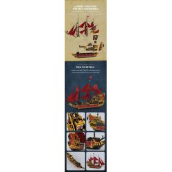 REOBRIX 66049 NỮ HOÀNG ANNE TRẢ THÙ bộ đồ chơi xếp lắp ráp ghép mô hình Pirates Of The Caribbean REVENGE SAILING SHIP Cướp Biển Vùng Caribe 5666 khối