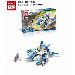 Enlighten 1606 Qman 1606 non  PHI THUYỀN CẢNH SÁT bộ đồ chơi xếp lắp ráp ghép mô hình Space Adventure SPACE ADVENTURE ROBOCOP'S RENEGADE Thám Hiểm Không Gian 213 khối