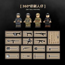 QuanGuan 100306 Quan Guan 100306 III ASSAULT GUN [LOẠI SAU] 1:28 tỷ lệ 1:28 bộ đồ chơi xếp lắp ráp ghép mô hình Military Army STUG.III Quân Sự Bộ Đội 1058 khối