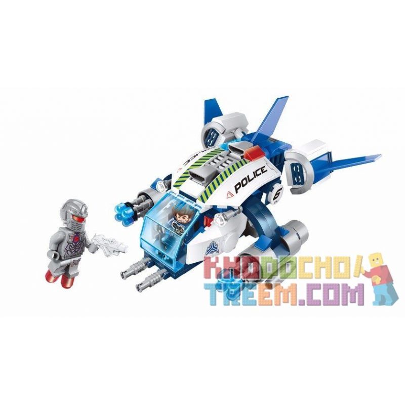 Enlighten 1606 Qman 1606 non  PHI THUYỀN CẢNH SÁT bộ đồ chơi xếp lắp ráp ghép mô hình Space Adventure SPACE ADVENTURE ROBOCOP'S RENEGADE Thám Hiểm Không Gian 213 khối