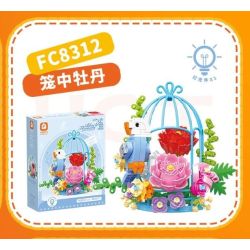 FORANGE FC8312 8312 PEONY TRONG LỒNG bộ đồ chơi xếp lắp ráp ghép mô hình Technic Kỹ Thuật Công Nghệ Cao Mô Hình Phương Tiện