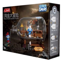 JAKI HK323 SMURFS GOLD RUSH ADVENTURE bộ đồ chơi xếp lắp ráp ghép mô hình Movie & Game SMURF GOLD RUSH ADVANTURE Phim Và Trò Chơi