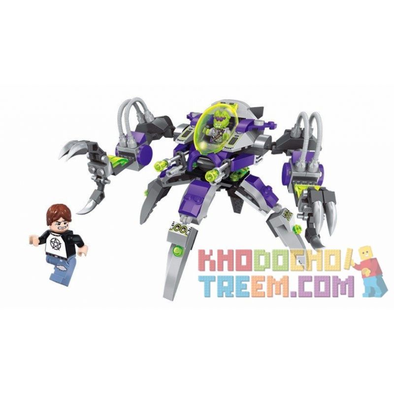 Enlighten 1605 Qman 1605 non  NGƯỜI NGOÀI HÀNH TINH BẮT DÂN THƯỜNG bộ đồ chơi xếp lắp ráp ghép mô hình Space Adventure SPACE ADVENTURE ALIEN GRAB MECH Thám Hiểm Không Gian 227 khối