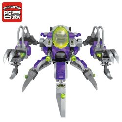 Enlighten 1605 Qman 1605 non  NGƯỜI NGOÀI HÀNH TINH BẮT DÂN THƯỜNG bộ đồ chơi xếp lắp ráp ghép mô hình Space Adventure SPACE ADVENTURE ALIEN GRAB MECH Thám Hiểm Không Gian 227 khối