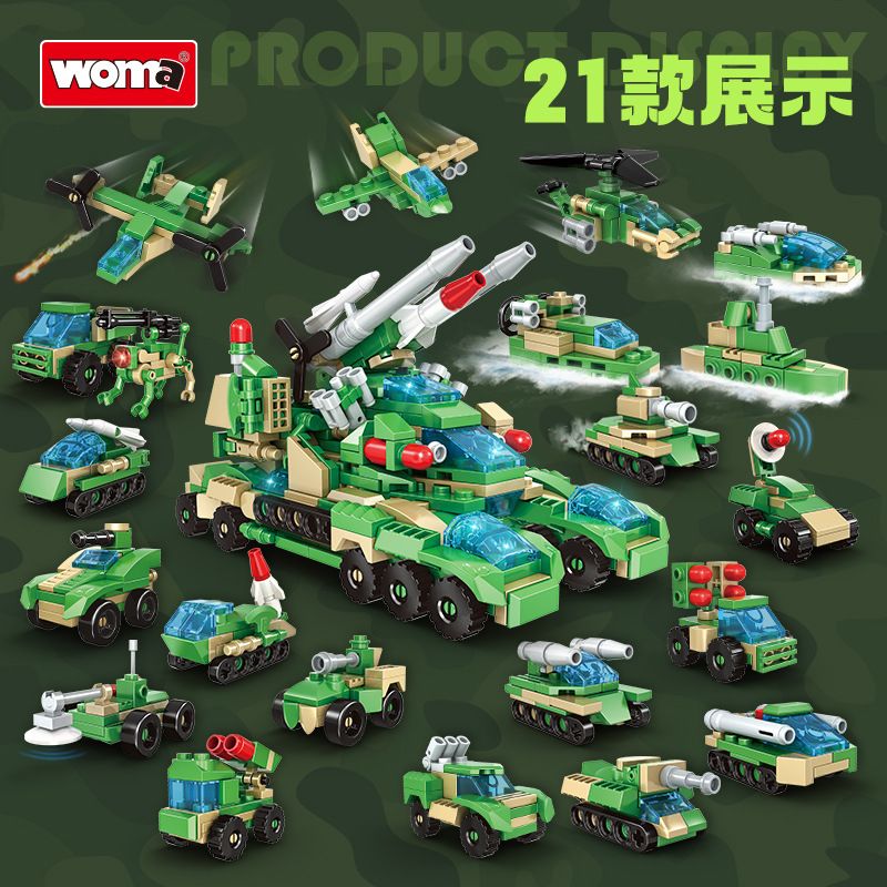 WOMA C1034 1034 POKE VUI VẺ bộ đồ chơi xếp lắp ráp ghép mô hình Military Army Quân Sự Bộ Đội 495 khối