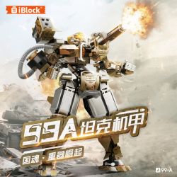 IBLOCK IB1204 1204 99A TANK MECHA bộ đồ chơi xếp lắp ráp ghép mô hình 99A BATTLE TANK MECH