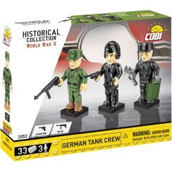 COBI 2053 NHỮNG NGƯỜI LÍNH XE TĂNG ĐỨC TRONG THẾ CHIẾN II bộ đồ chơi xếp lắp ráp ghép mô hình Military Army GERMAN TANK CREW FIGURE Quân Sự Bộ Đội 33 khối