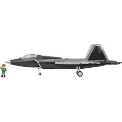 COBI 5855 LOCKHEED F-22 RAPTOR FIGHTER tỷ lệ 1:35 bộ đồ chơi xếp lắp ráp ghép mô hình Military Army Quân Sự Bộ Đội 695 khối