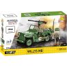 COBI 2296 XE JEEP WILLIS ĐỊA HÌNH tỷ lệ 1:35 bộ đồ chơi xếp lắp ráp ghép mô hình Military Army JEEP WILLYS MB VEHICLE Quân Sự Bộ Đội 132 khối