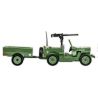 COBI 2297 JEEP WILLIS OFF-ROAD XE & TRAILER bộ đồ chơi xếp lắp ráp ghép mô hình Military Army JEEP WILLYS MB VEHICLE WITH TRAILER Quân Sự Bộ Đội 200 khối