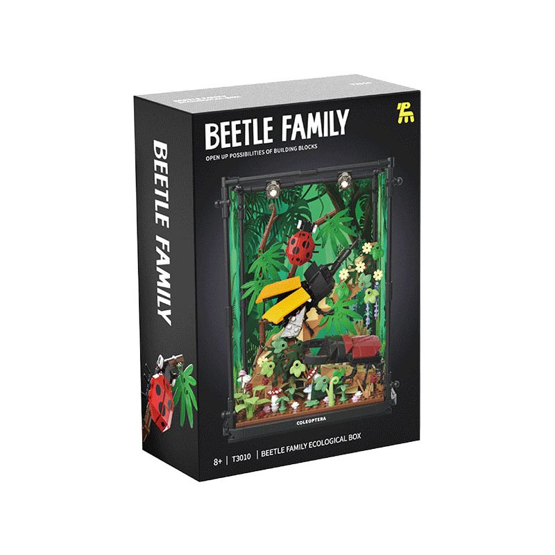 TAKUGI T3010 3010 HỘP SINH THÁI GIA ĐÌNH BEETLE bộ đồ chơi xếp lắp ráp ghép mô hình Arts & Crafts BEETLE FAMILY ECOLOGICAL BOX